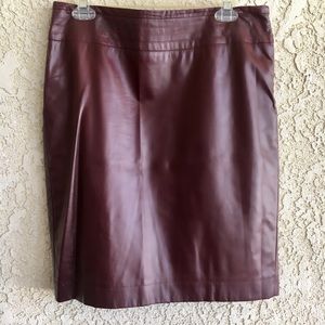 Vegan leather skirt
